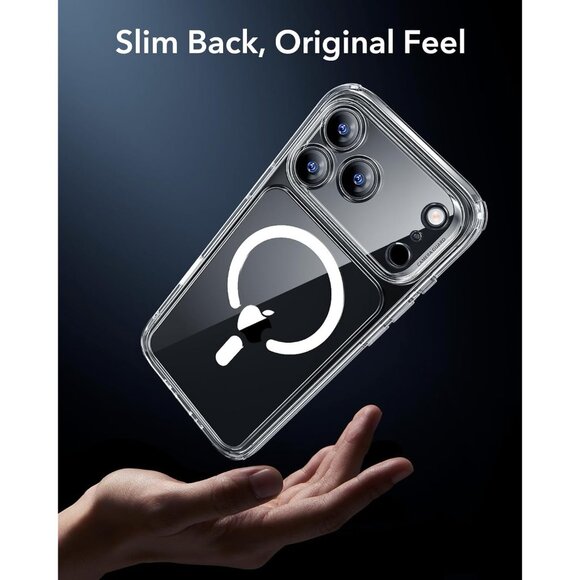 iPhone 17 Pro Max Case Clear MagSafe Compatible Shockproof Magnetic Cover - Picture 7 of 7